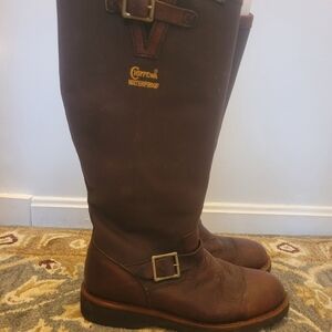 Chippewa Dark Brown Leather Boots Waterproof & Snakeproof